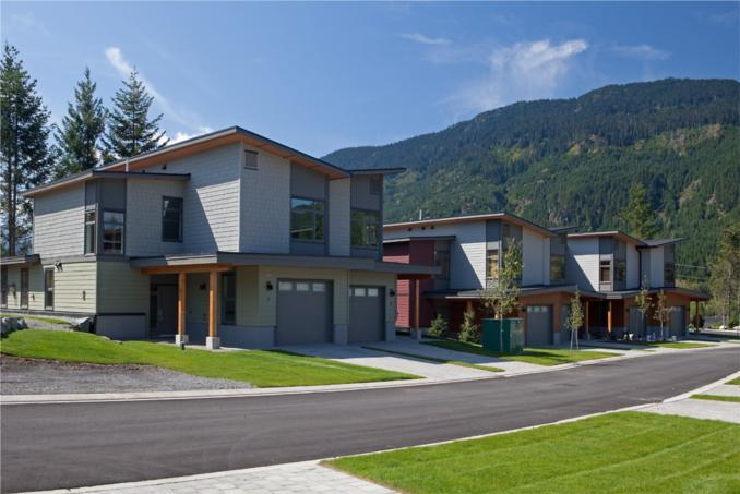 Riverbend townhomes in Cheakamus, Whistler